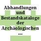 Abhandlungen und Bestandskataloge der Archäologischen Staatssammlung München