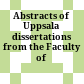Abstracts of Uppsala dissertations from the Faculty of Science