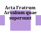 Acta Fratrum Arvalium quae supersunt