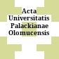 Acta Universitatis Palackianae Olomucensis