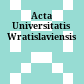Acta Universitatis Wratislaviensis