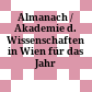 Almanach / Akademie d. Wissenschaften in Wien : für das Jahr ...