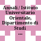 Annali / Istituto Universitario Orientale, Dipartimento di Studi del Mondo Classico e del Mediterraneo Antico