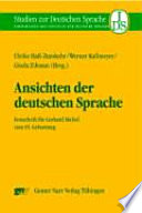 Ansichten der deutschen Sprache : Festschrift für Gerhard Stickel zum 65. Geburtstag