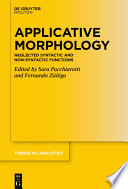 Applicative Morphology : : Neglected Syntactic and Non-syntactic Functions /