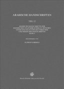 Arabische Handschriften der Bayerischen Staatsbibliothek zu München unter Einschluss einiger türkischer und persischer Handschriften