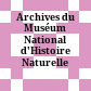Archives du Muséum National d'Histoire Naturelle