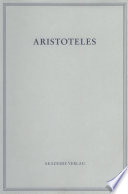 Aristoteles Werke : : in deutscher Übersetzung.