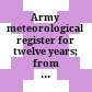 Army meteorological register : for twelve years; from ... to ... inclusive