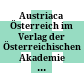 Austriaca : Österreich im Verlag der Österreichischen Akademie der Wissenschafte