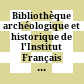 Bibliothèque archéologique et historique de l'Institut Français d'Archéologie d'Istanbul