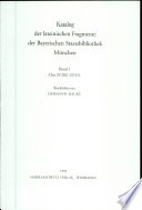 Catalogus codicum manu scriptorum Bibliothecae Monacensis