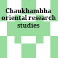 Chaukhambha oriental research studies