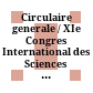 Circulaire generale / XIe Congres International des Sciences Historiques, Stockholm 21-28 VIII 1960