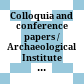Colloquia and conference papers / Archaeological Institute of America
