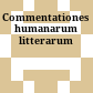 Commentationes humanarum litterarum