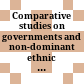 Comparative studies on governments and non-dominant ethnic groups in Europe : (1850 - 1940)