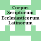 Corpus Scriptorum Ecclesiasticorum Latinorum