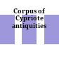 Corpus of Cypriote antiquities