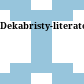 Dekabristy-literatory