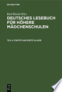Deutsches Lesebuch für höhere Mädchenschulen : : (Lyzeen).