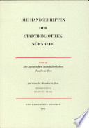 Die Handschriften der Stadtbibliothek Nürnberg