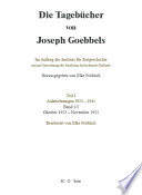Die Tagebücher von Joseph Goebbels.