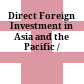 Direct Foreign Investment in Asia and the Pacific /