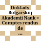 Doklady Bolgarskoj Akademii Nauk : = Comptes rendus de l'Académie Bulgare des Sciences