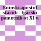 Eninski apostol : starobălgarski pametnik ot XI v.