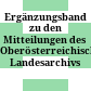 Ergänzungsband zu den Mitteilungen des Oberösterreichischen Landesarchivs