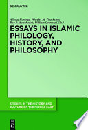 Essays in Islamic Philology, History, and Philosophy /