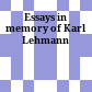 Essays in memory of Karl Lehmann
