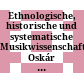 Ethnologische, historische und systematische Musikwissenschaft : Oskár Elschek zum 65. Geburtstag