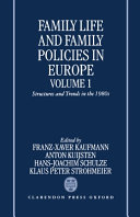 Family life and family policies in Europe