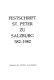 Festschrift St. Peter zu Salzburg 582 - 1982