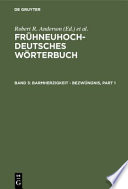 Frühneuhochdeutsches Wörterbuch