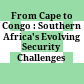 From Cape to Congo : : Southern Africa's Evolving Security Challenges /