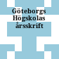 Göteborgs Högskolas årsskrift