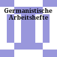Germanistische Arbeitshefte