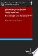 Grammatik und Korpora 2009 : dritte Internationale Konferenz ; Mannheim, 22. - 24. 09. 2009 = Grammar & Corpora 2009