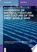 Handbook of British Literature and Culture of the First World War /