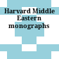 Harvard Middle Eastern monographs