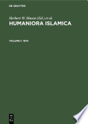 Humaniora Islamica : : An Annual Publication of Islamic Studies and the Humanities.