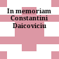 In memoriam Constantini Daicoviciu