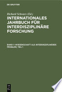 Internationales Jahrbuch für interdisziplinäre Forschung.