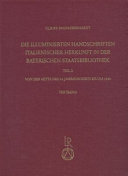 Katalog der illuminierten Handschriften der Bayerischen Staatsbibliothek in München