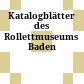 Katalogblätter des Rollettmuseums Baden