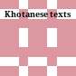 Khotanese texts