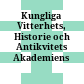 Kungliga Vitterhets, Historie och Antikvitets Akademiens handlingar